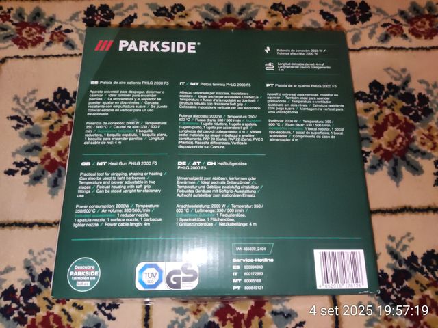 Pistola Termica Parkside 2000W