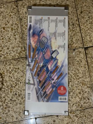 Maletín para cubiertos de parrilla Con 10 piezas