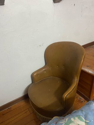 Butaca Marrón Cuero