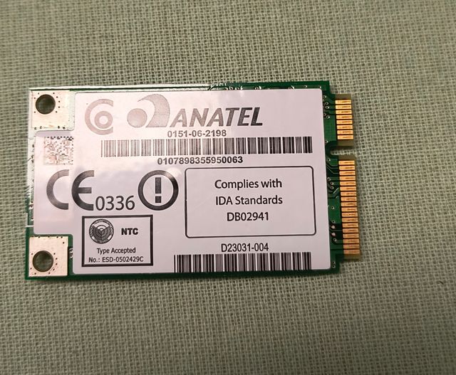 Scheda Wi-Fi Intel WM3945ABG MOW2