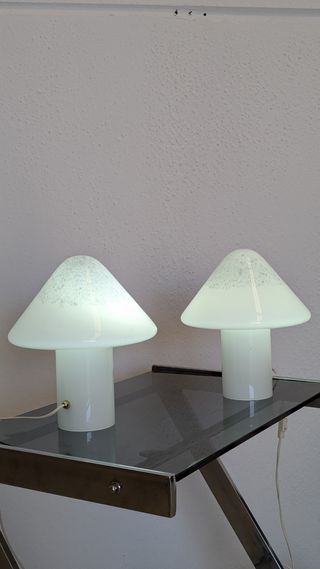 Pareja Lámparas Murano 70s