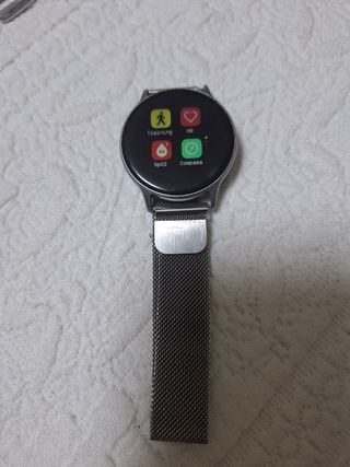 SmartWatch Negro y Plateado