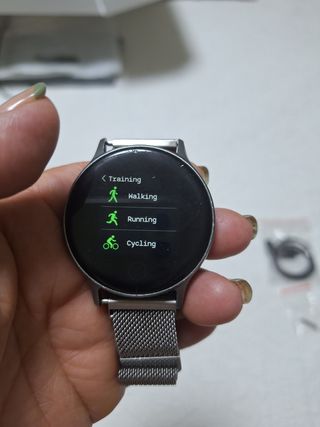 SmartWatch Negro y Plateado