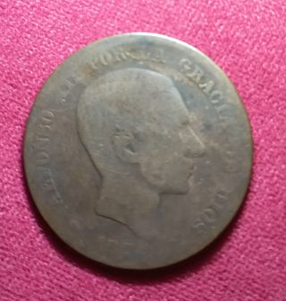 Moneda 1870 de 10 céntimos ALFONSO XII