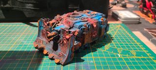 Tanque Vindicador Warhammer para escenografía