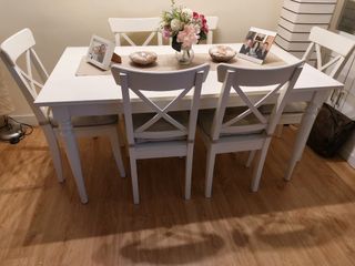 Mesa de comedor extensible 155x87 + 60 cm