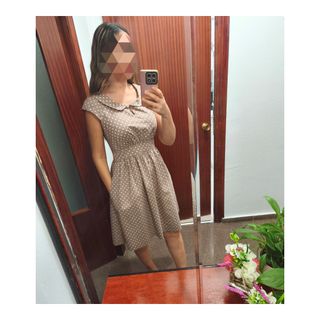 Vestido Emily and Fin lunares vintage