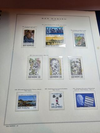 Album Francobolli San Marino 1980-1992 MNH
