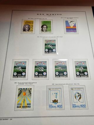 Album Francobolli San Marino 1980-1992 MNH