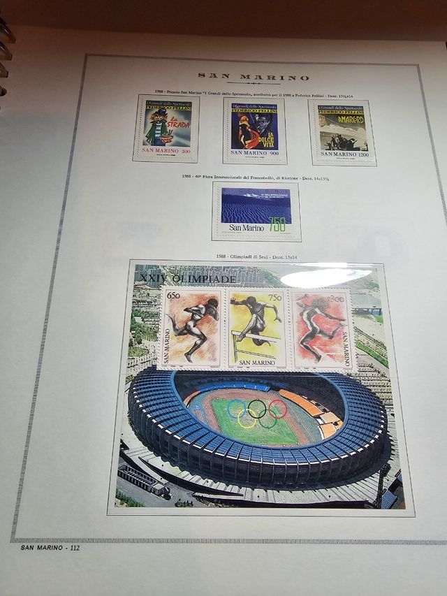 Album Francobolli San Marino 1980-1992 MNH