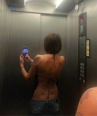 Top Armani Jeans schiena nuda