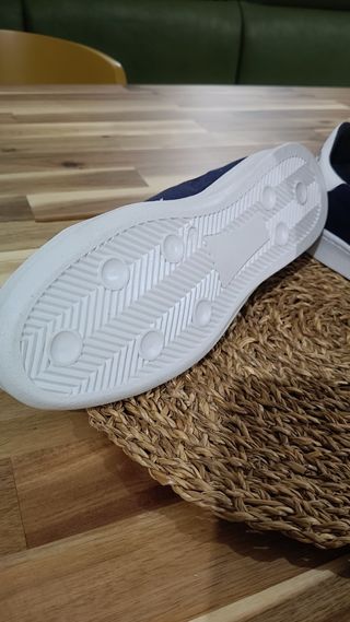 Zapatillas deportivas hombre azul y blanco