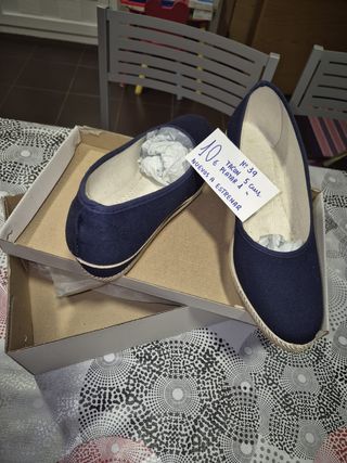 3x2!! Zapatos con cuña azules