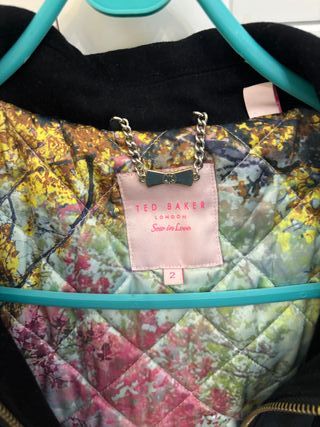 Parka Ted Baker Negra Talla 2