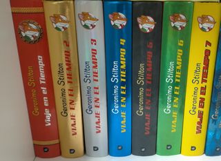 Lote 7 libros Gerónimo Stilton viaje en el tiempo