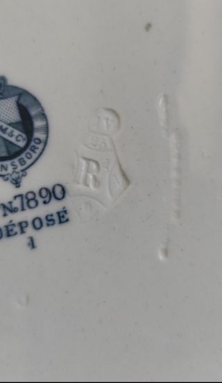 Piatto BWM 1880 con mele e uccelli