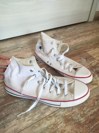Converse All Star alte bianche