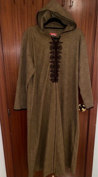 Jelaba Marroquí Talla Única Marrón