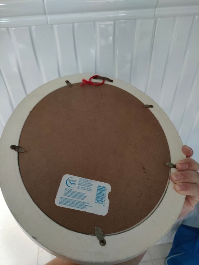 Moldura fotográfica oval vintage