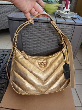 Borsa Pinko Love Bag Oro