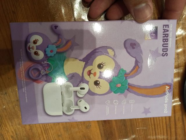 Cuffie Bluetooth con custodia a forma di coniglio