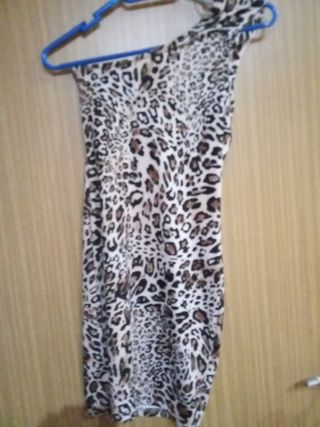 Vestido estampado leopardo