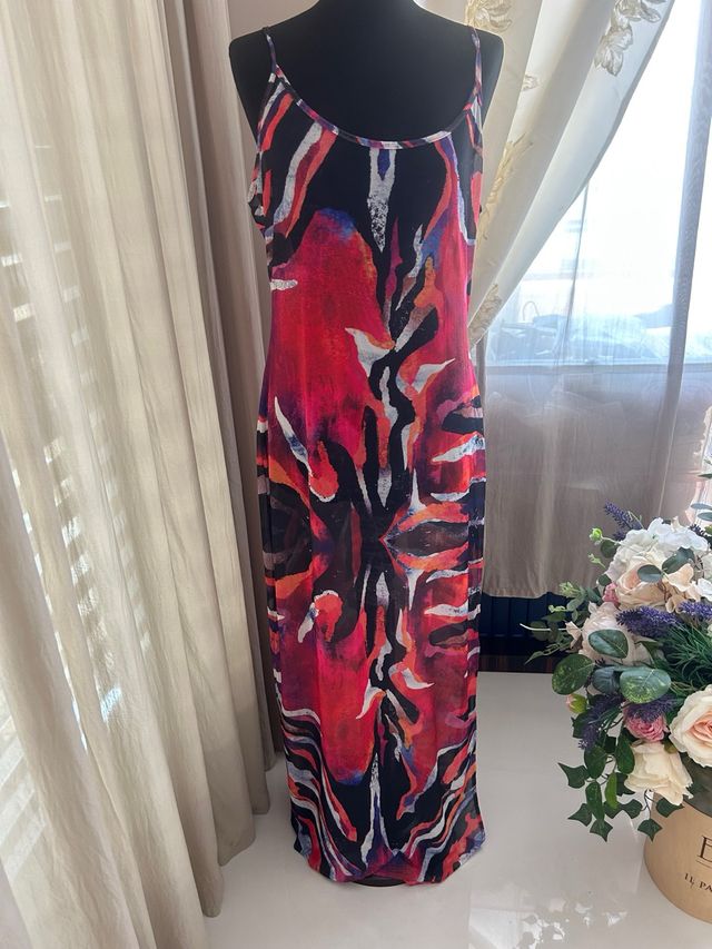 Abito Lungo Estivo Colorato Taglia XL