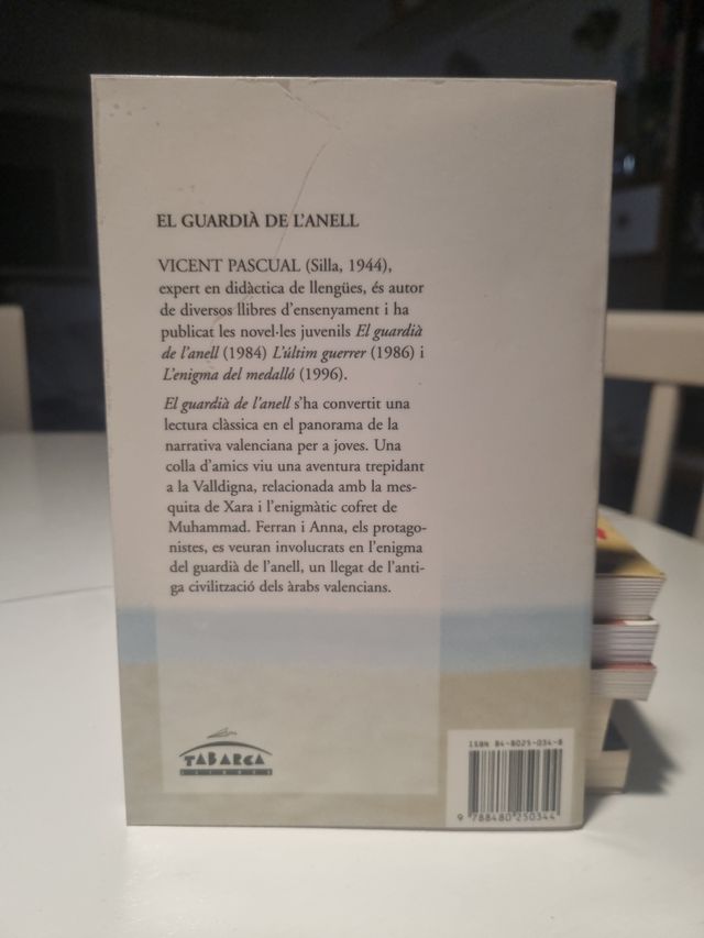 EL GUARDIÀ DE L'ANELL (juvenil)