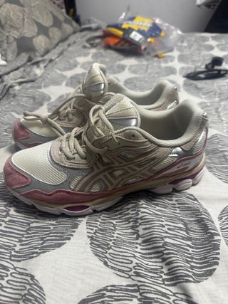 Asics Gel Zapatillas Deportivas Hombre Beige/Rosa