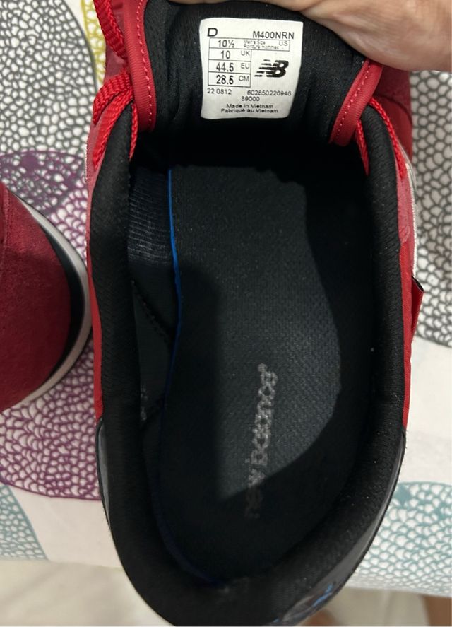 Zapatillas New Balance Hombre Rojas Talla 44.5