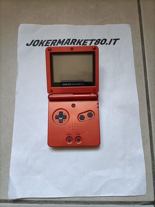 Gameboy Advance SP GBA Rosso Pal Box Completo Nint
