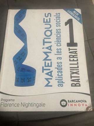 Matemàtiques aplicades a les ciències socials 