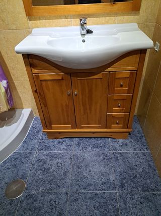 Mueble de baño 80 cm madera