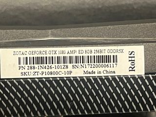 ZOTAC GEFORCE GTX 1080 AMPED 8GB