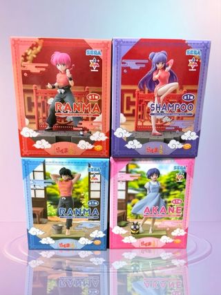 Set completo de Figuras Ranma 1/2 sega Luminasta.