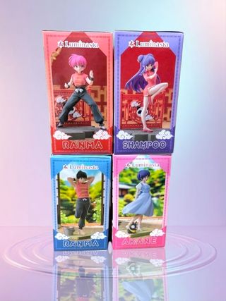 Set completo de Figuras Ranma 1/2 sega Luminasta.