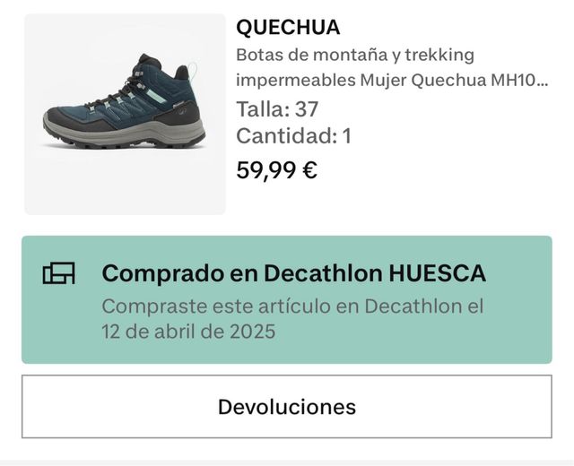 Botas de montaña Quechua MH100WTP