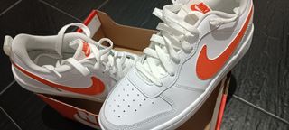 Nike Court Borough Low 2 Blancas Naranja