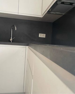 Cocina a medida blanca