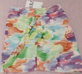 Minifalda Zara multicolor