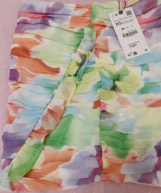 Minifalda Zara multicolor