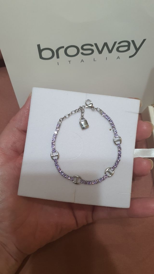 Bracciale Brosway con zirconi viola