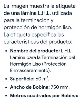 2 Rollos Lámina Acabado Hormigón Liso