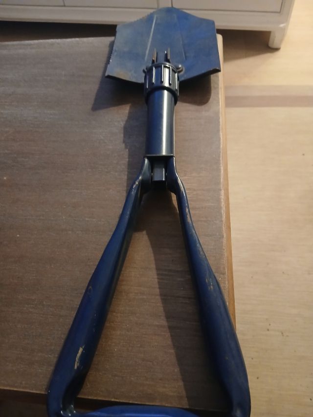 Pala de Montañismo Plegable Azul