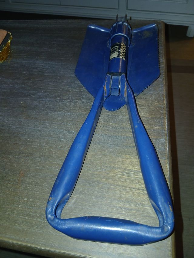 Pala de Montañismo Plegable Azul