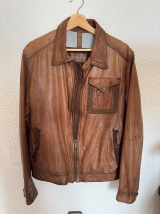 Chaqueta Massimo Dutti Piel Marrón