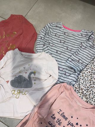 Lote 5 Ropa Niña Manga Larga