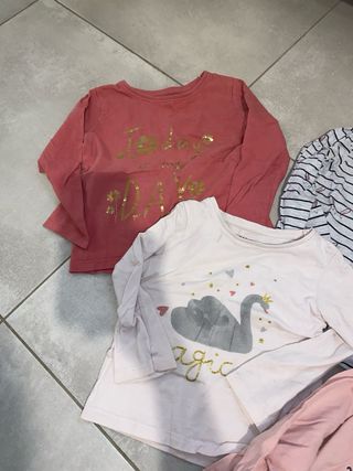 Lote 5 Ropa Niña Manga Larga