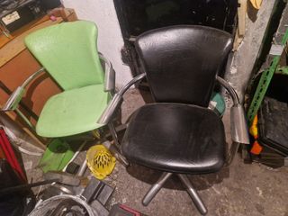 Silla de peluquería de salón negra