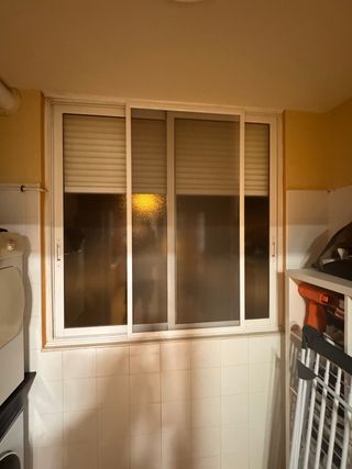 Ventana corredera aluminio 1,60x1,60 y mosquitera